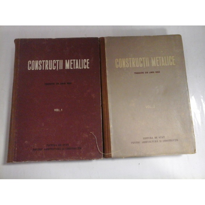 CONSTRUCTII METALICE  -  2 VOLUME